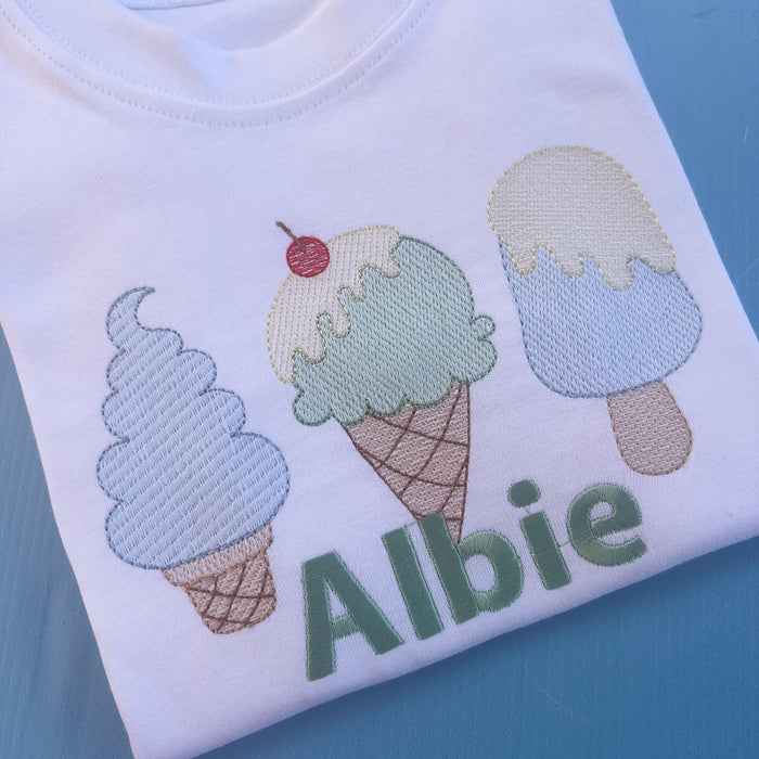 Ice Cream Short Set | Pyjamas | T-Shirt