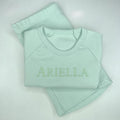 Mint Ribbed Short Set
