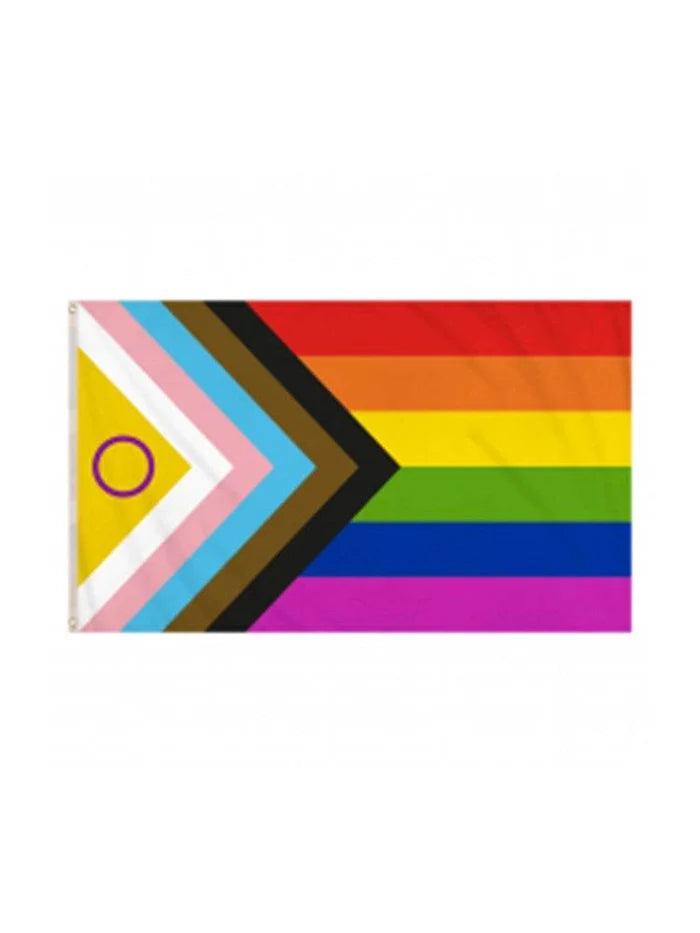 Intersex Progress Pride LGBTQ+ Flag (5ft X 3ft) - thefancydress.co.uk