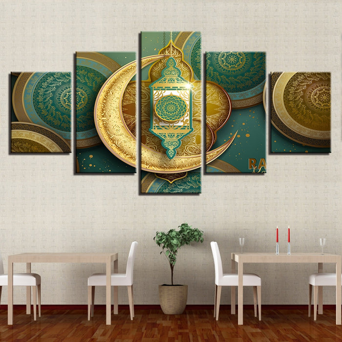 Islamic Muslim Mosque Ramadan Wall Art Canvas Printing - BlueArtDecor