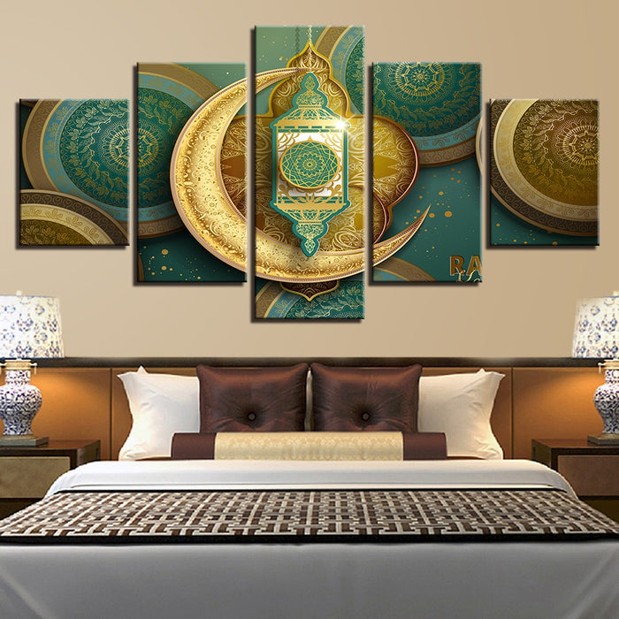 Islamic Muslim Mosque Ramadan Wall Art Canvas Printing - BlueArtDecor