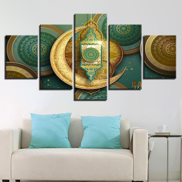 Islamic Muslim Mosque Ramadan Wall Art Canvas Printing - BlueArtDecor
