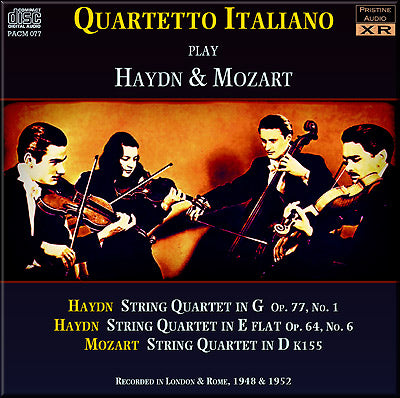 ITALIAN QUARTET Haydn & Mozart String Quartets (1948/52) - PACM077 - CD