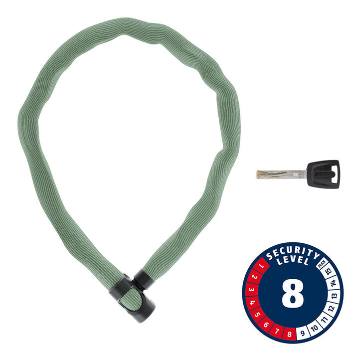 Abus, IVERA 7210K, Chain Lock, Key, 7mm, 85cm, 2.8', Anthracite