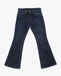 Japanese Repro Denim Jeans, Hinoya, Dark Wash with Flare - 32"