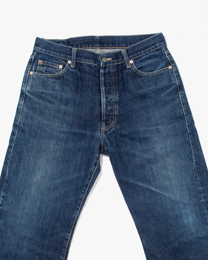 Japanese Repro Selvedge Denim Jeans, Nozomi Ishiguro, Medium Wash - 33"