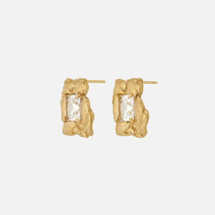 Loveness Lee Jaqi 18K Gold Plated Recycled Silver Earrings, Side