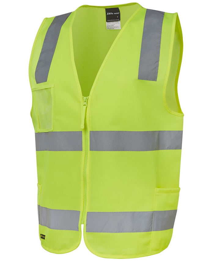 JBs 6DNSZ Hi Vis Taped Zip Safety Vest