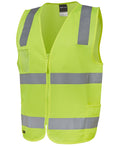 JBs 6DNSZ Hi Vis Taped Zip Safety Vest