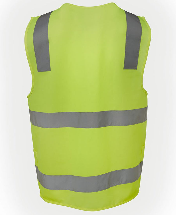 JBs 6DNSZ Hi Vis Taped Zip Safety Vest
