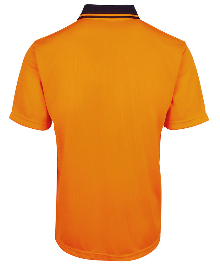 JBs 6HJNC Hi Vis Jacquard Non Cuff Polo