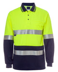 JBs 6HMCB Hi Vis L/s Cotton Back Taped Polo