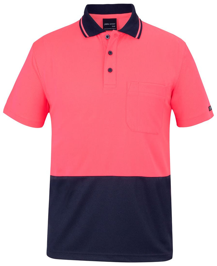JBs 6HVNC Hi Vis Non Cuff Traditional Polo