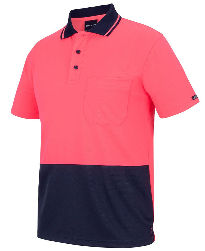 JBs 6HVNC Hi Vis Non Cuff Traditional Polo