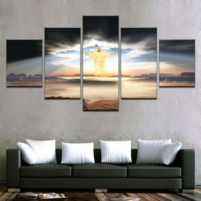 Jesus Is Coming Christian Wall Art Decor Canvas Printing - BlueArtDecor