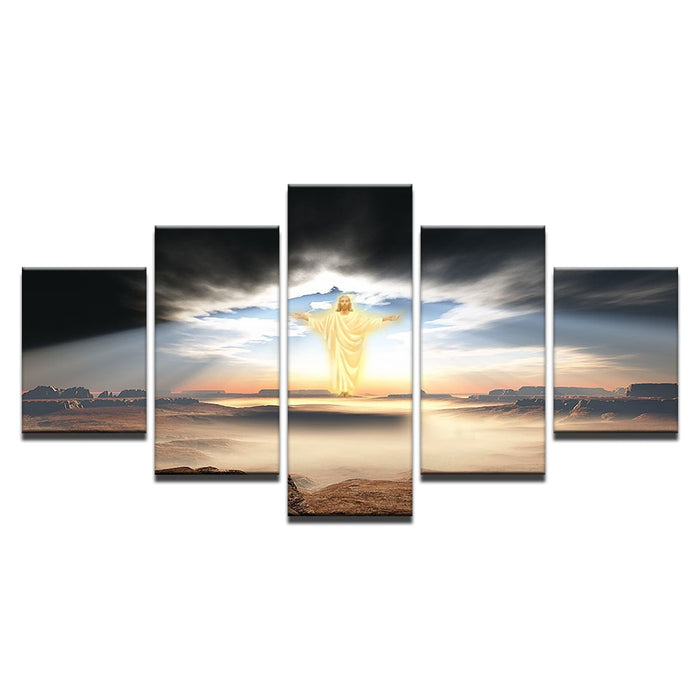 Jesus Is Coming Christian Wall Art Decor Canvas Printing - BlueArtDecor
