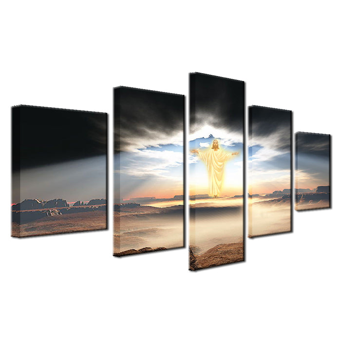 Jesus Is Coming Christian Wall Art Decor Canvas Printing - BlueArtDecor