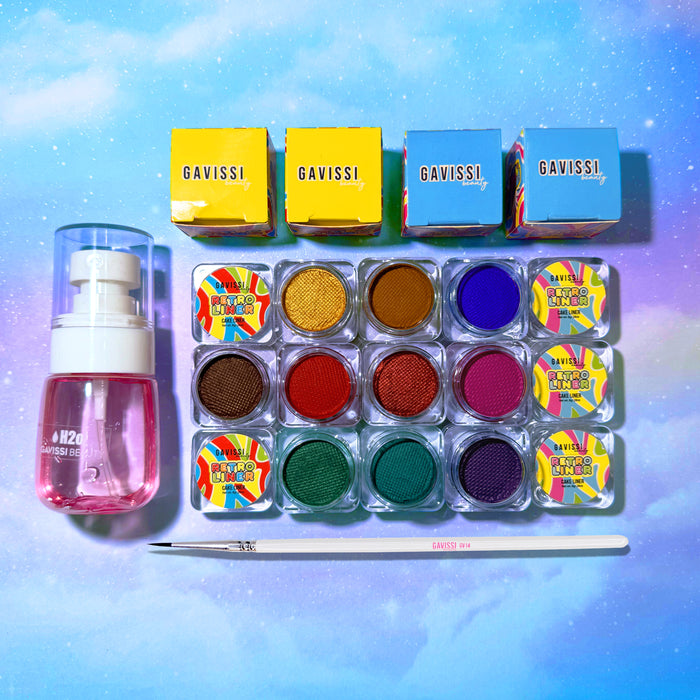 JEWELS BUNDLE: 10 LINERS + GV12 BRUSH + SPRAY BOTTLE