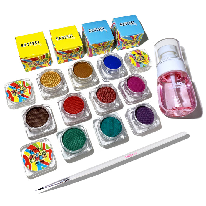 JEWELS BUNDLE: 10 LINERS + GV12 BRUSH + SPRAY BOTTLE