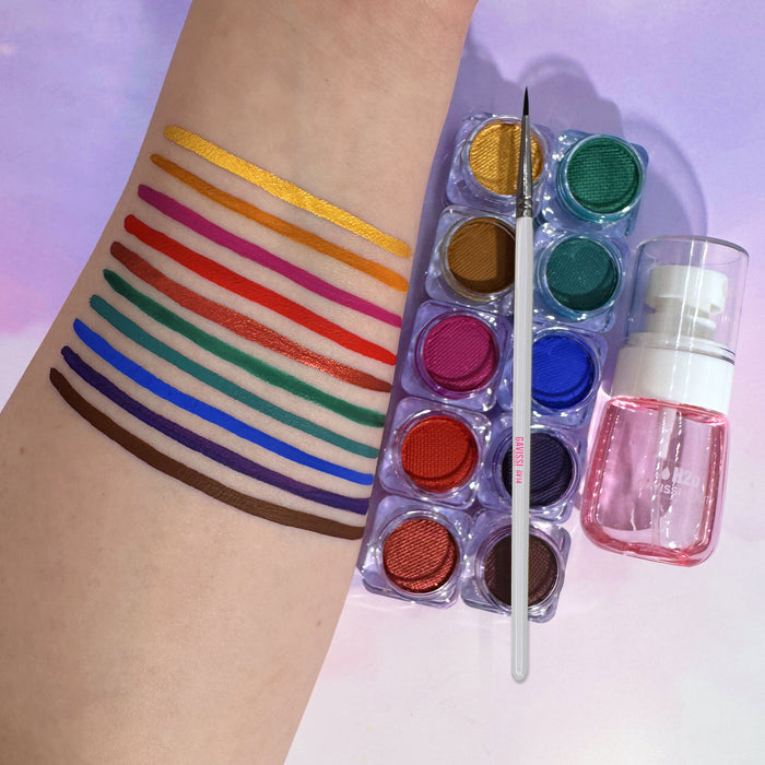 JEWELS BUNDLE: 10 LINERS + GV12 BRUSH + SPRAY BOTTLE