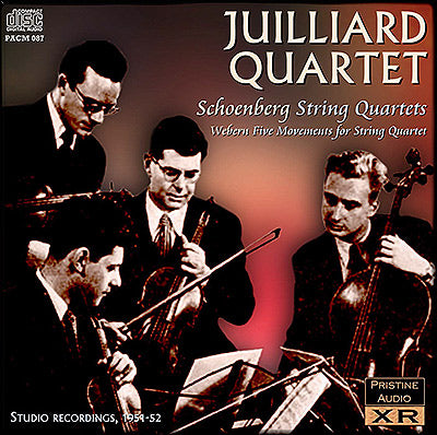 JUILLIARD QUARTET Schoenberg, Berg & Webern: String Quartets (1951-2) - PACM087 - CD