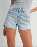 Kelsey High Rise Denim Shorts