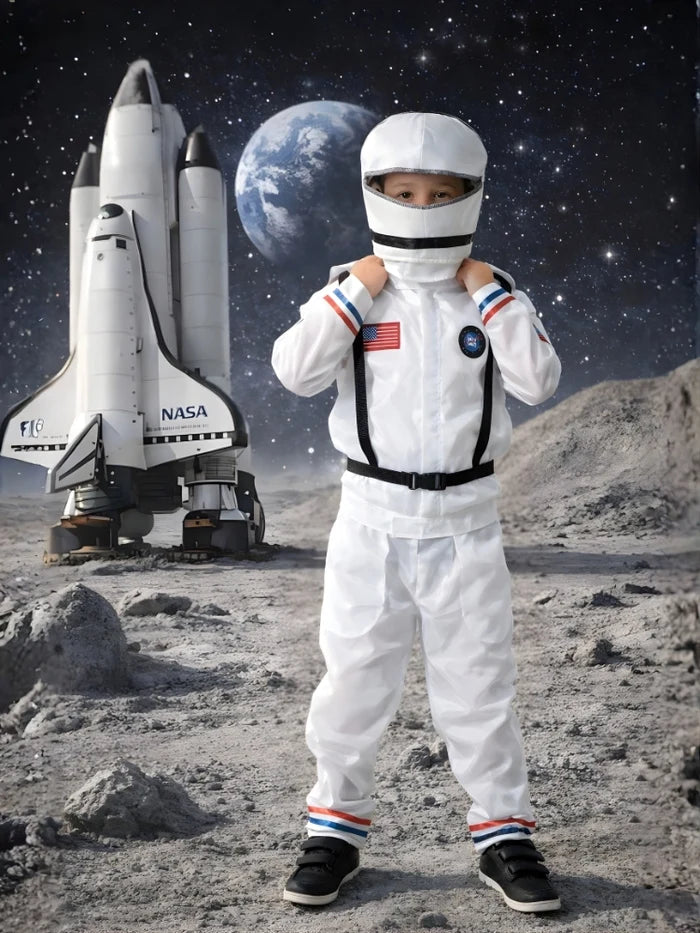 Kid On The Moon Shuttle Commander Astronaut Child's Costume