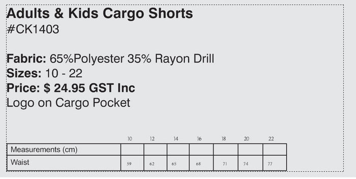 Kincumber High Boys Cargo Shorts