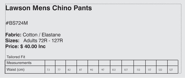 Kincumber High Boys Chino Pants