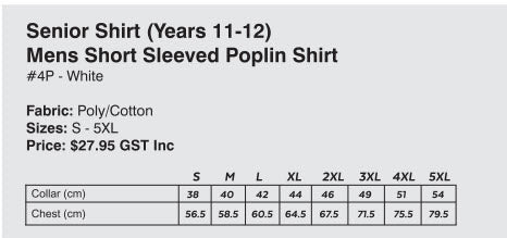 Kincumber High Boys Snr Short Sleeved Shirt