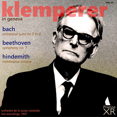 KLEMPERER in Geneva: Bach, Beethoven, Hindemith (1957) - PASC475 - CD