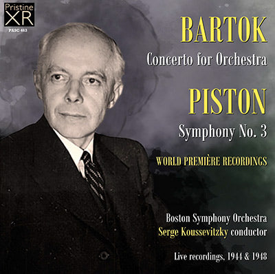 KOUSSEVITZKY Bartók & Piston Premières (1944/48) - PASC463 - CD