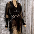 Lace Long Fringe Floral Kimono