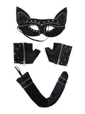 Ladies 3 PCS Halloween Cat Thief Costume Accessories Set - thefancydress.co.uk