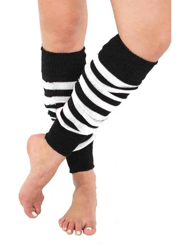 Ladies 80's Stripe Legwarmers