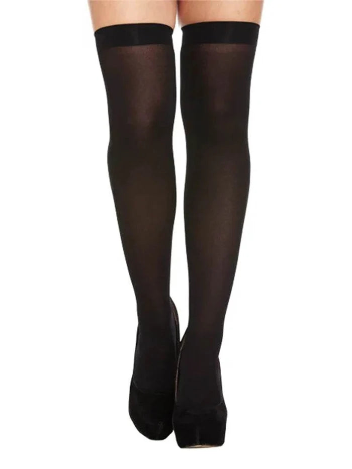Ladies Plain Stockings - thefancydress.co.uk