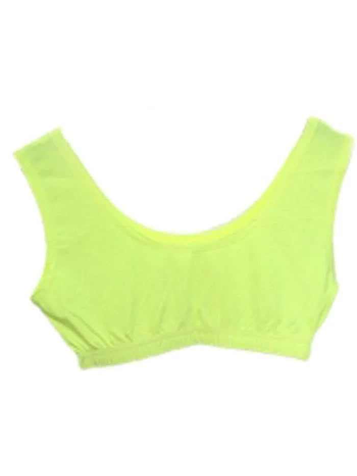 Ladies Sleeveless Crop Top - Round Neck Solid Vest Top - thefancydress.co.uk