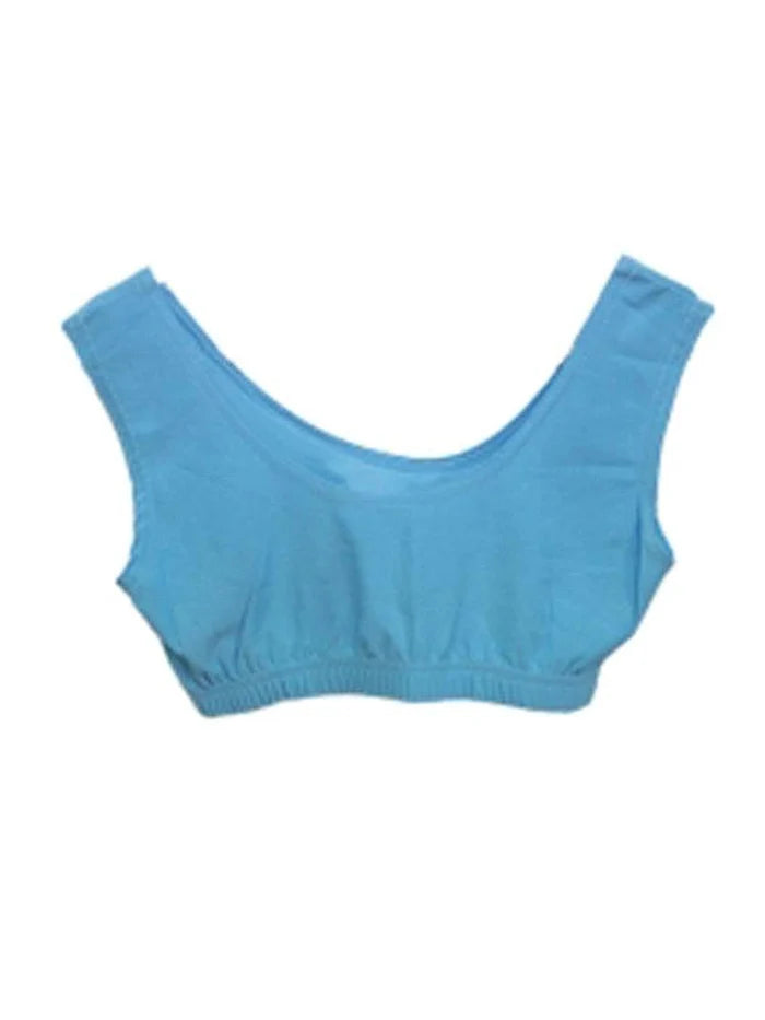 Ladies Sleeveless Crop Top - Round Neck Solid Vest Top - thefancydress.co.uk