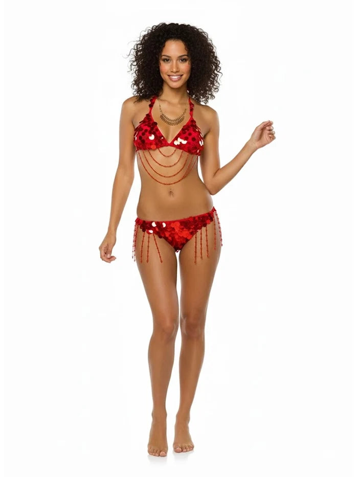 Ladies Vegas Showgirl Costume - thefancydress.co.uk