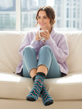 Ladies Ziggy Stripe Fashion Cotton Socks 3 Pack