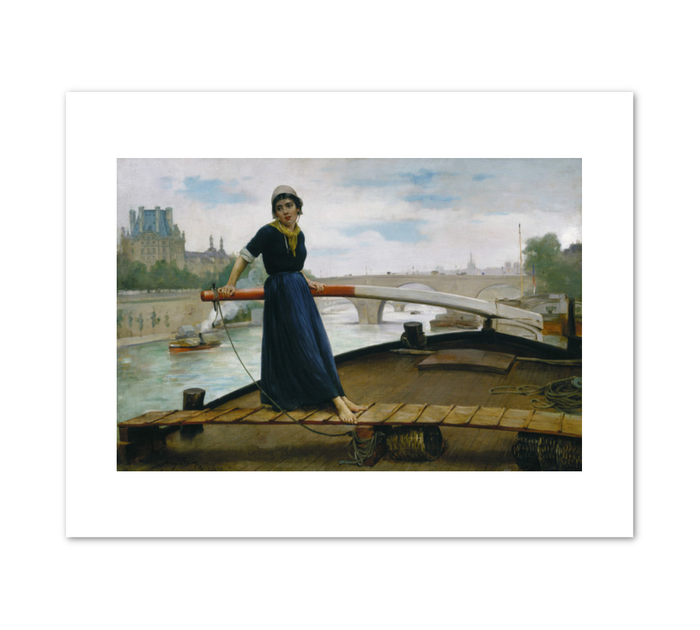 Henry Bacon, Lady in a Boat, 1879, Terra Foundation for American Art. Fine Art Prints in various sizes by Museums.Co