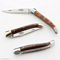 Laguiole 9cm Brass Bolster Shiny Finish Laguiole Snakewood Knives Rivers and Glen Trading Co