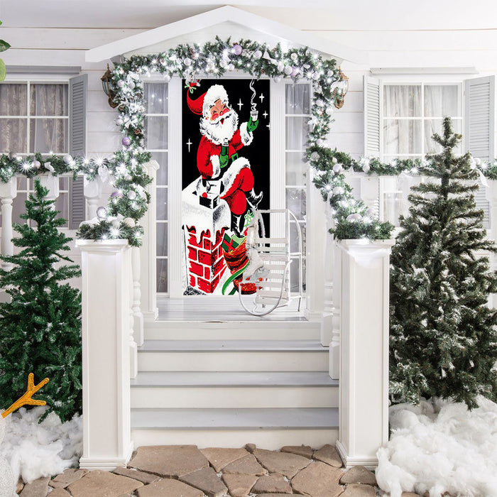 DoorFoto Door Cover Latte Santa