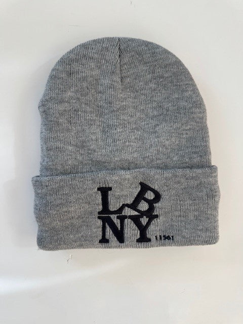 LBNY 11561 (TILTED) - FAUX SHERPA LINED BEANIE