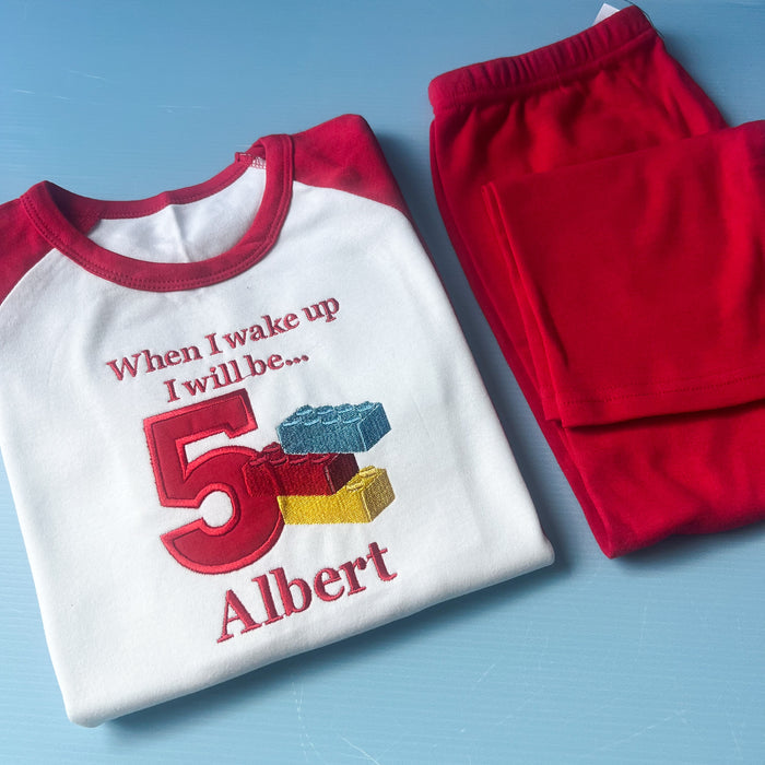 Lego Inspired Birthday Pyjamas