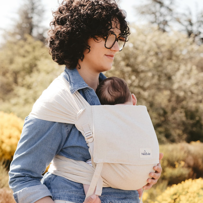 Les Presque Parfaits - P'tit evo, Porte bébé à nouer, Lin Naturel