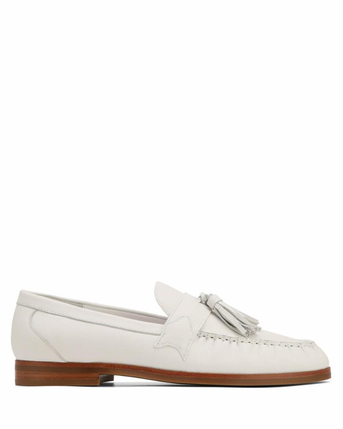 Lido Pure White Wave Cow Leather
