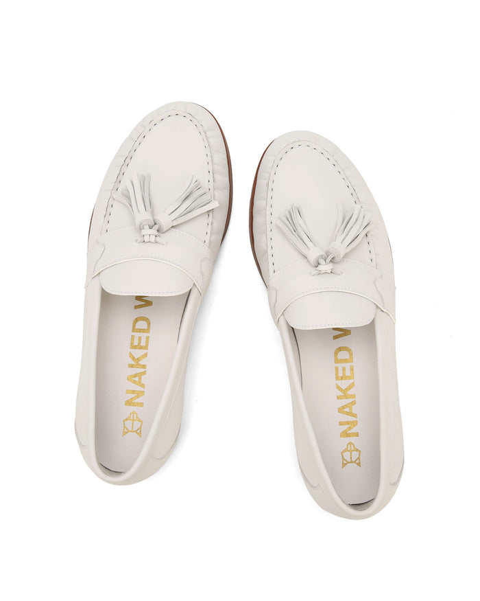 Lido Pure White Wave Cow Leather