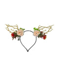 Light Up Rose Antler Headbands - thefancydress.co.uk