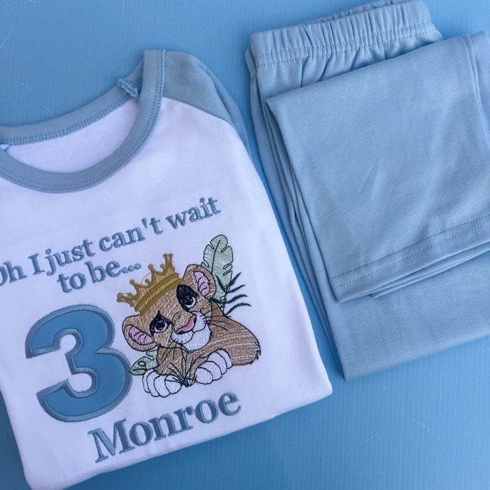 Lion King Inspired Birthday Pyjamas